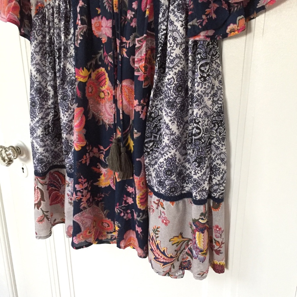 Anthropologie Lilka Patchwork Trapeze Dress - Picture 7 of 8